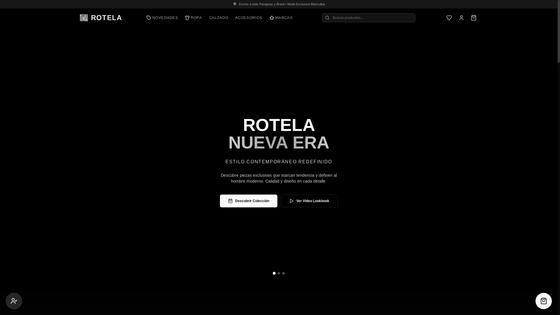 website screenshot of https://rotela.com.py/