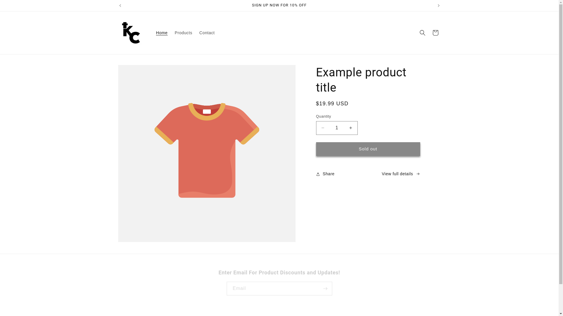 website screenshot of https://kingdomcollection.us/