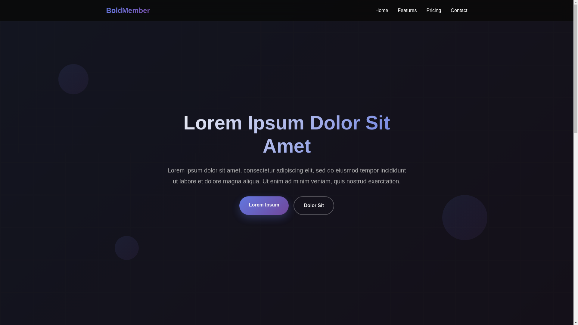 website screenshot of https://boldmember.com/