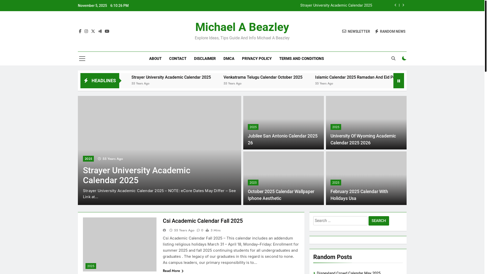 website screenshot of https://michaelabeazley.pages.dev/