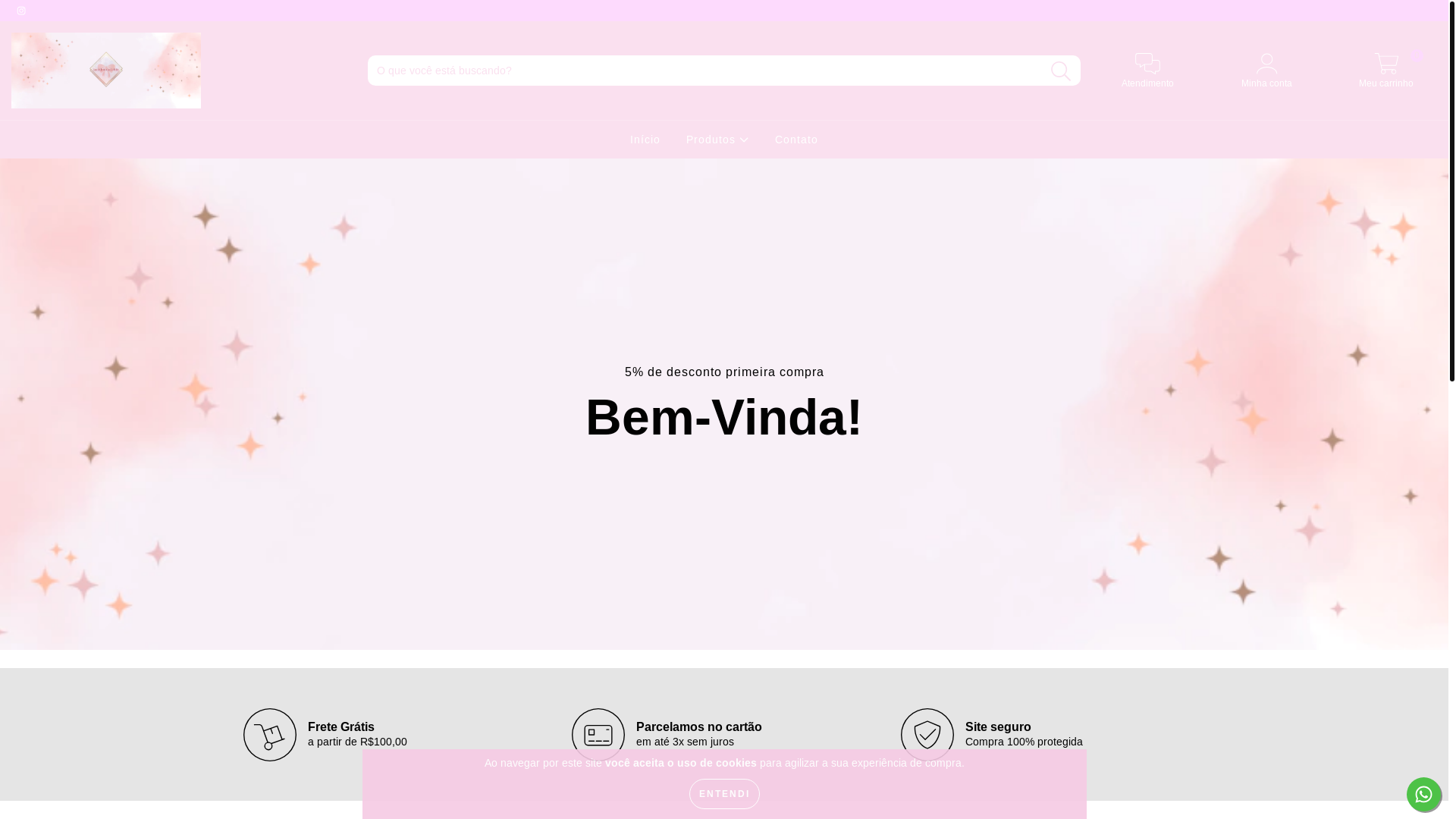 website screenshot of https://lacinhosdadebby.com.br/