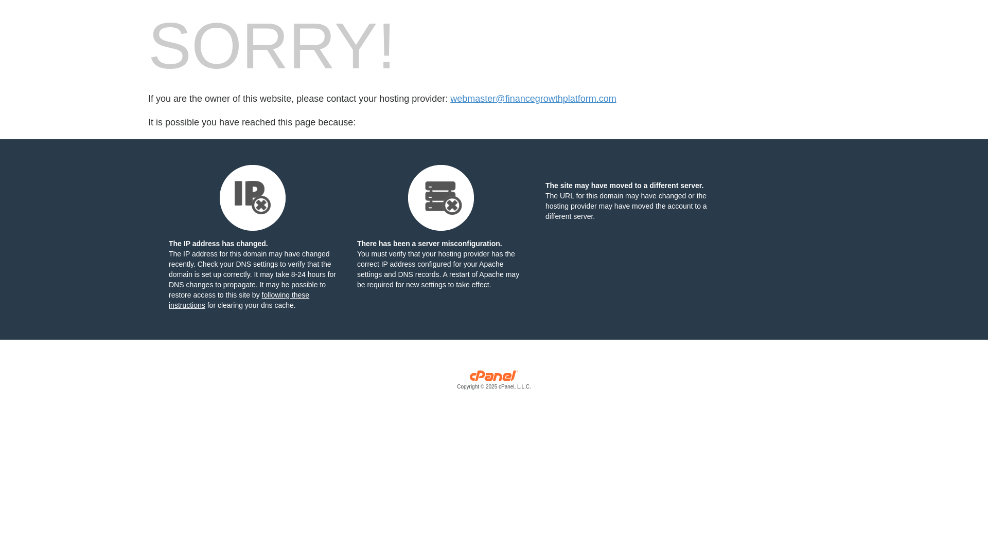 website screenshot of https://financegrowthplatform.com/