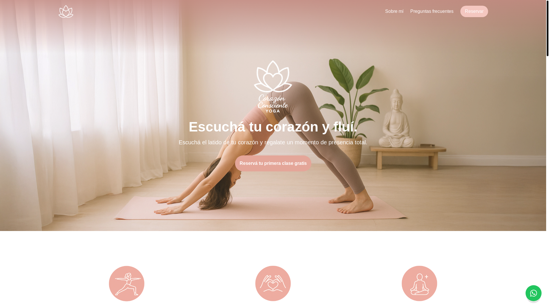 website screenshot of https://corazonconsciente.com.uy/