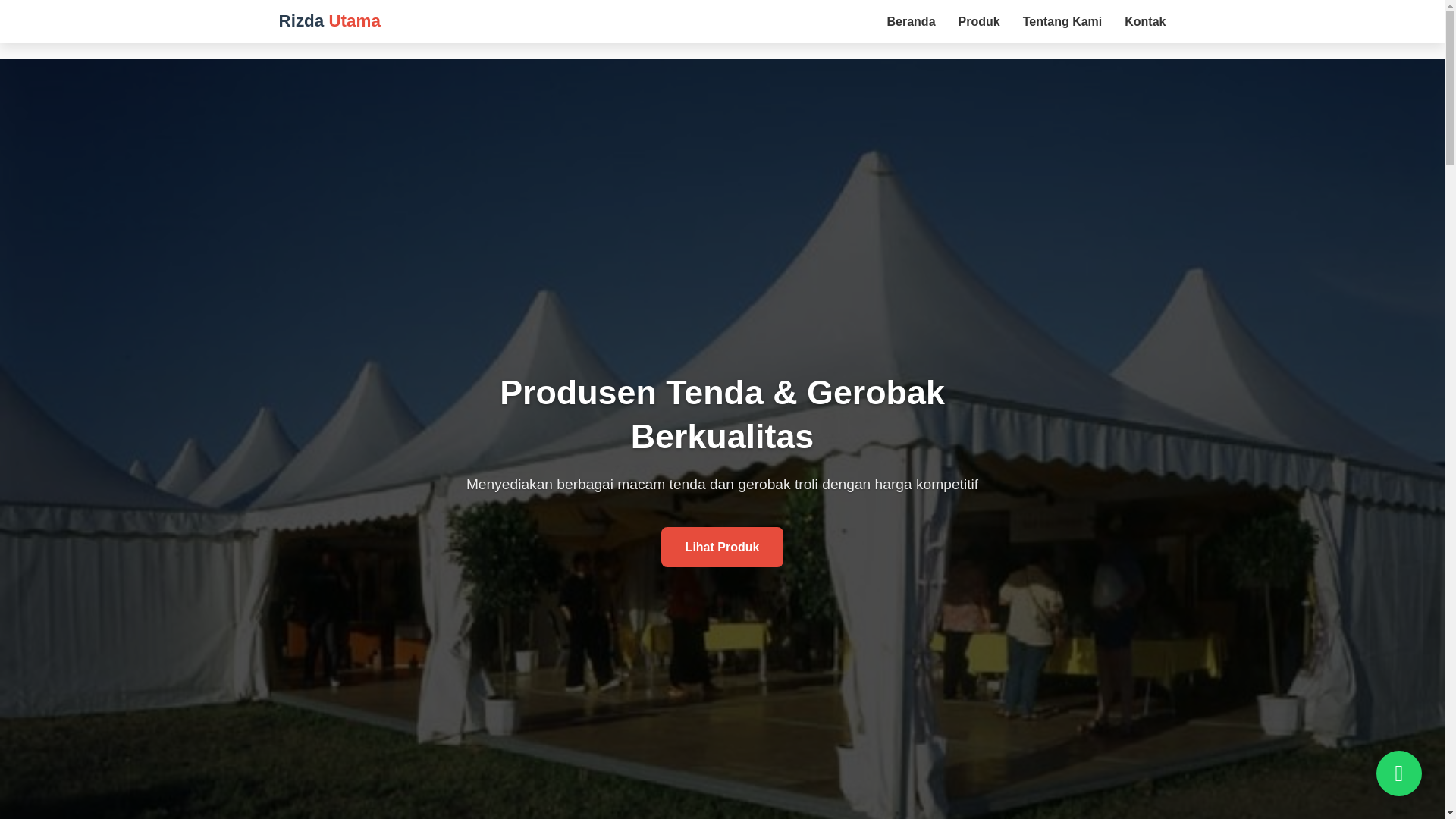 website screenshot of https://rizdautama.com/