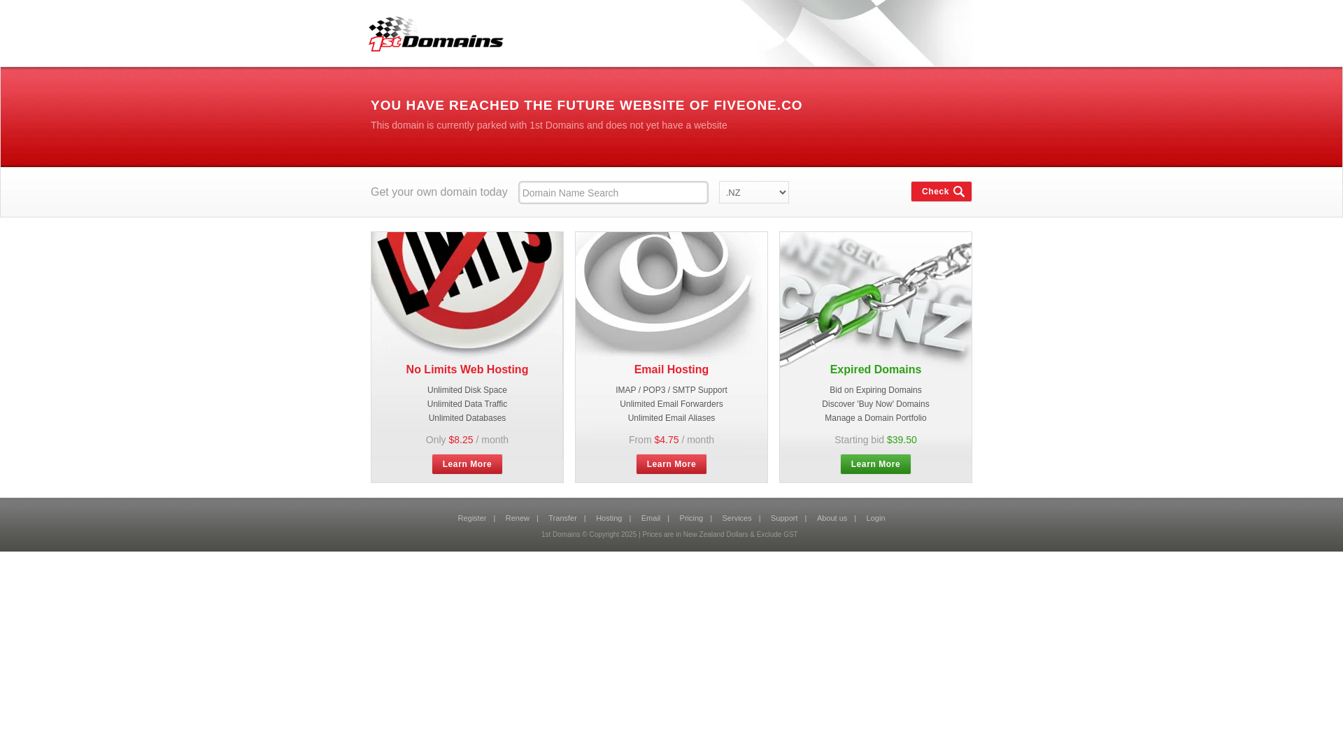 website screenshot of https://fiveone.co/