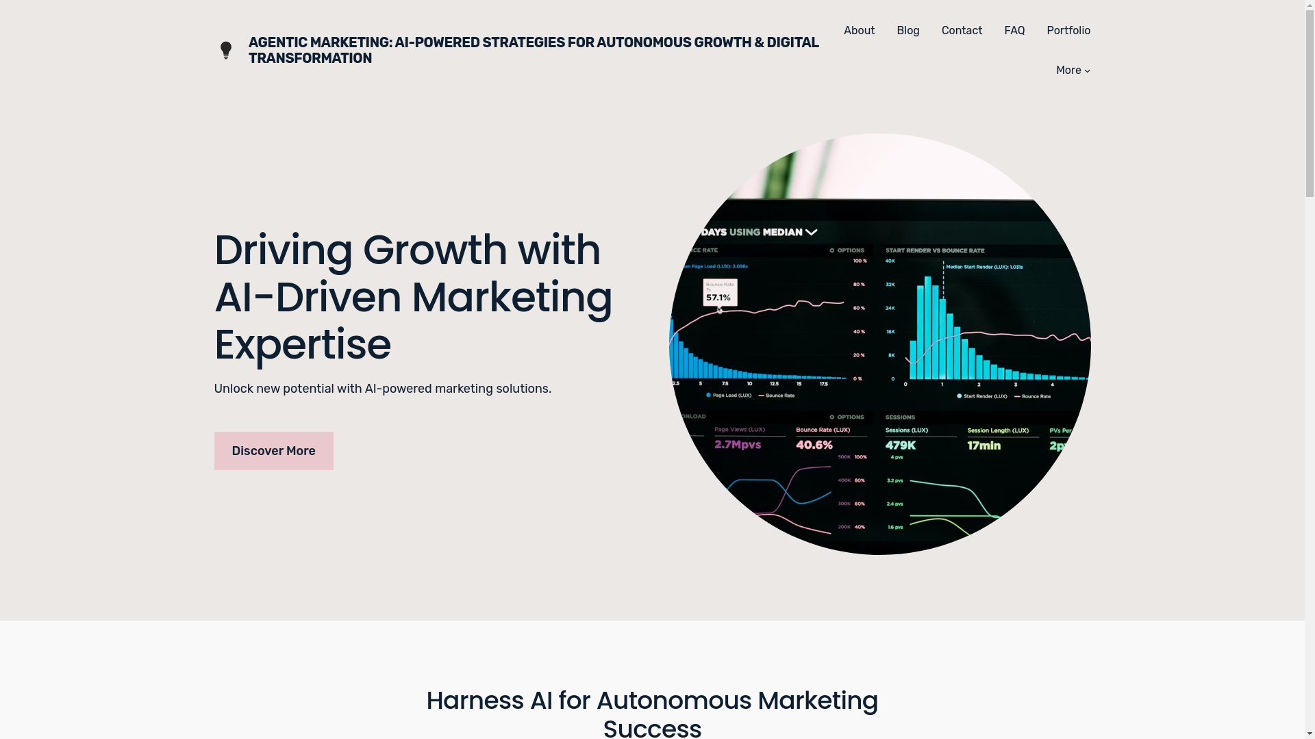 website screenshot of https://agenticmarketing.blog/