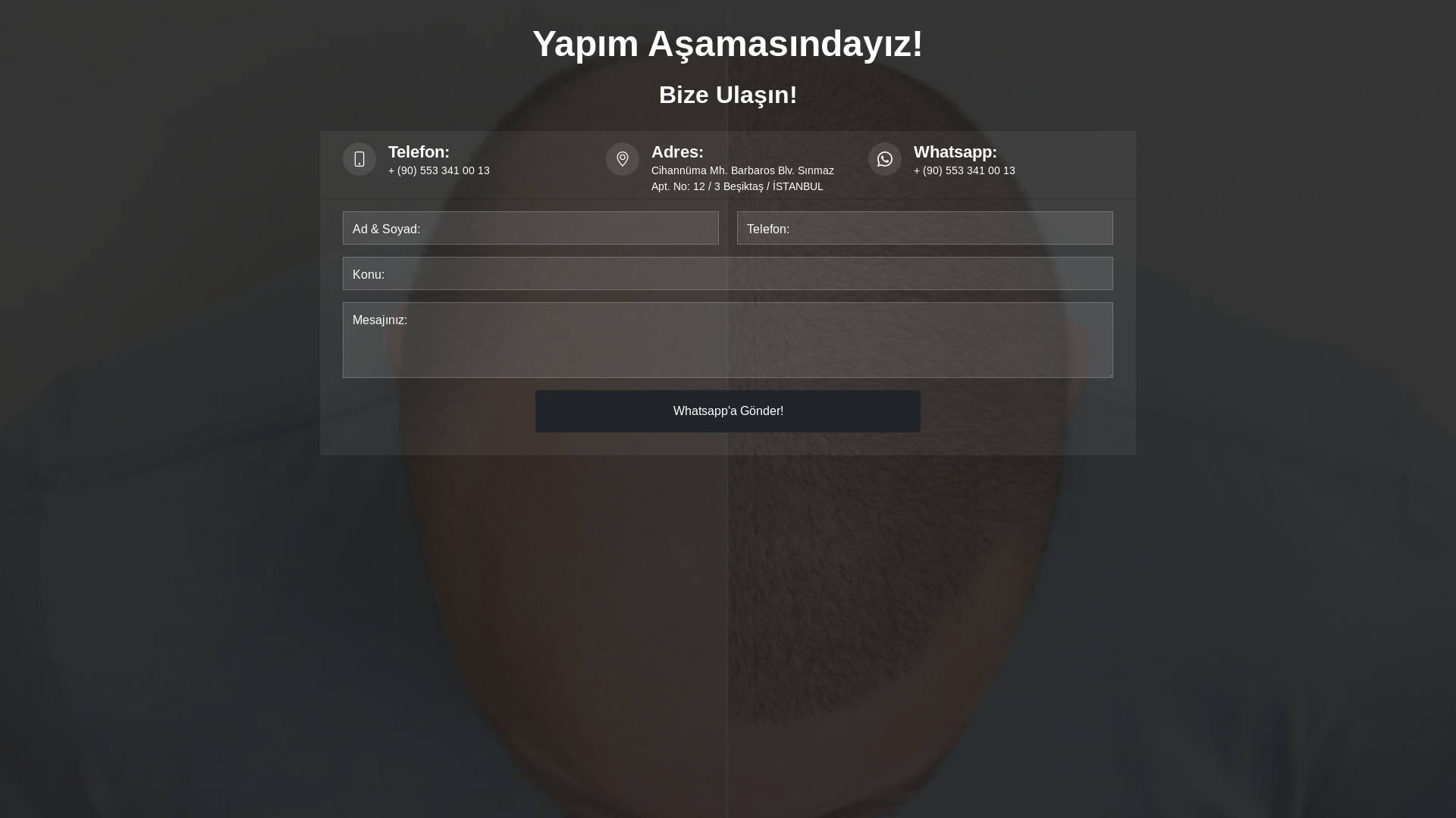 website screenshot of https://avantgardehair.com.tr/