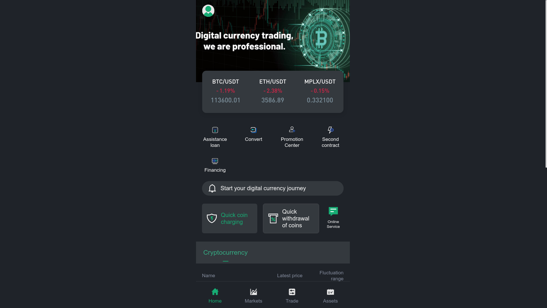 website screenshot of https://tradingcct999.com/