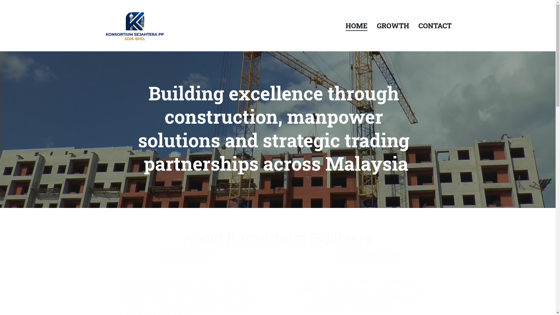 website screenshot of https://konsortiumsejahterapp.com/