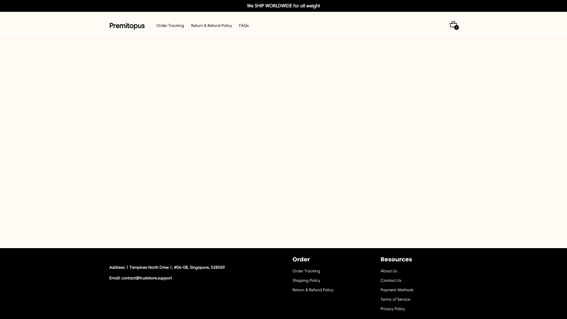 website screenshot of https://premitopus.com/