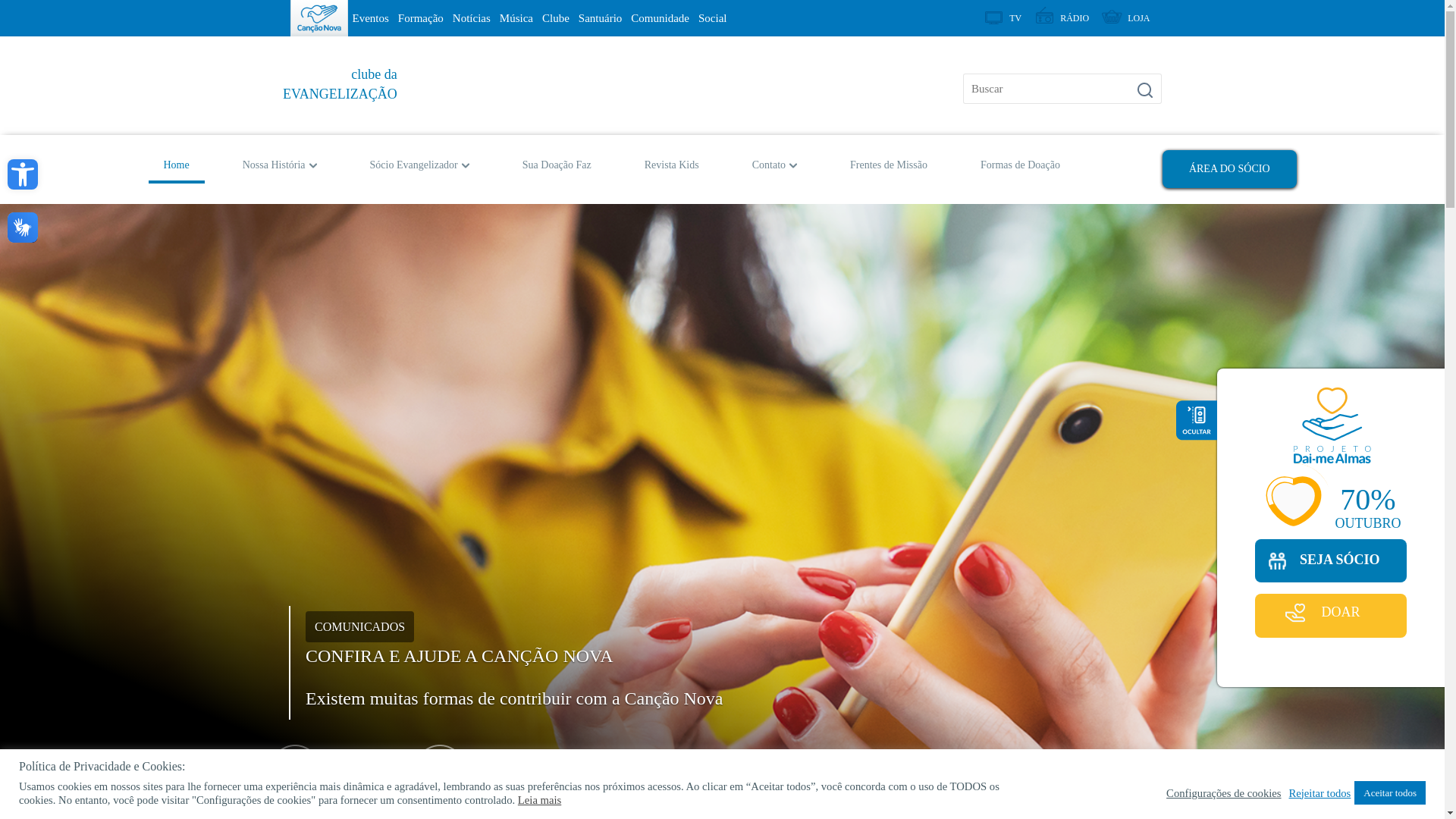 website screenshot of https://ajudandovidas.fun/