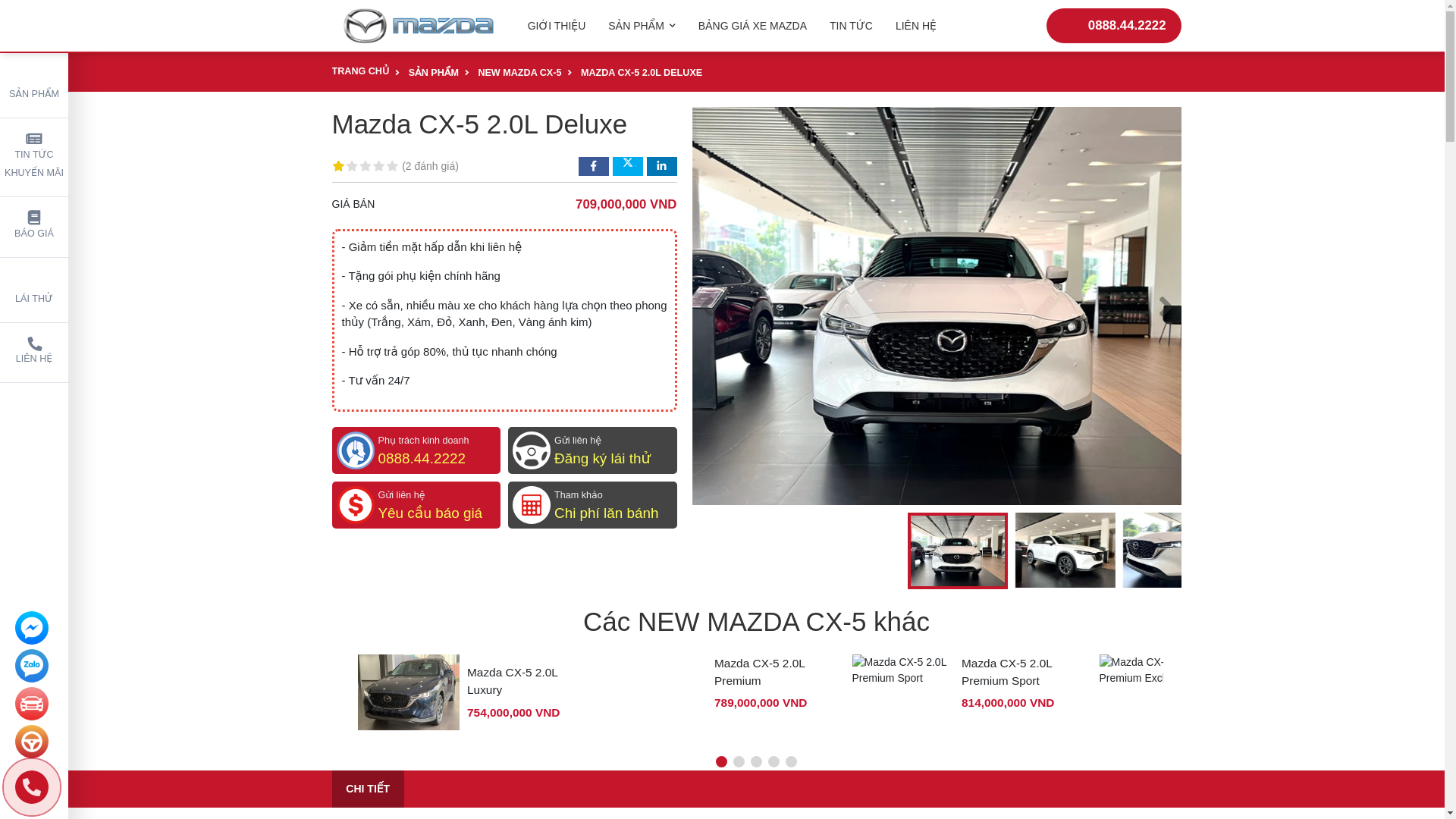website screenshot of https://hanoi.mazda68levanluong.com/mazda-cx-5-2-0l-deluxe-2023-1426650.html