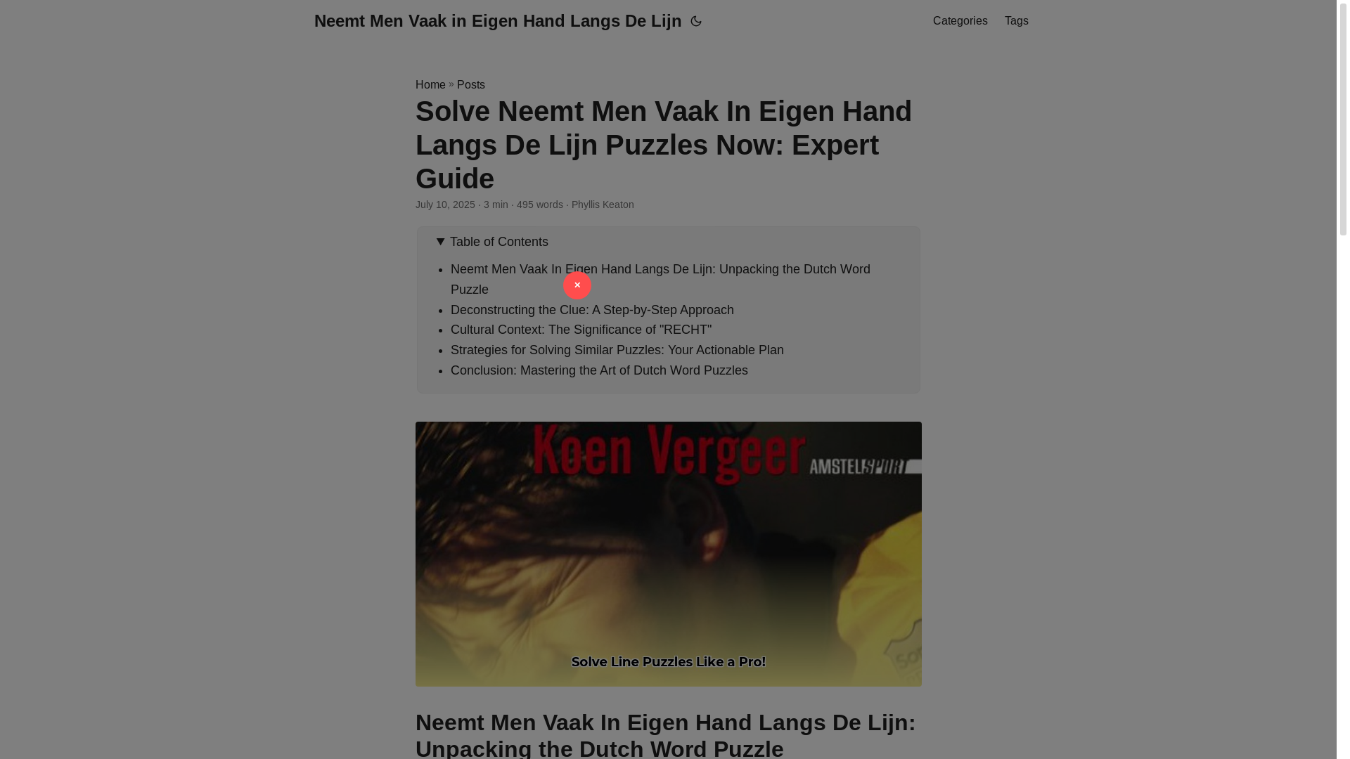 website screenshot of https://neemt-men-vaak-in-eigen-hand-langs-de-lijn.pages.dev/