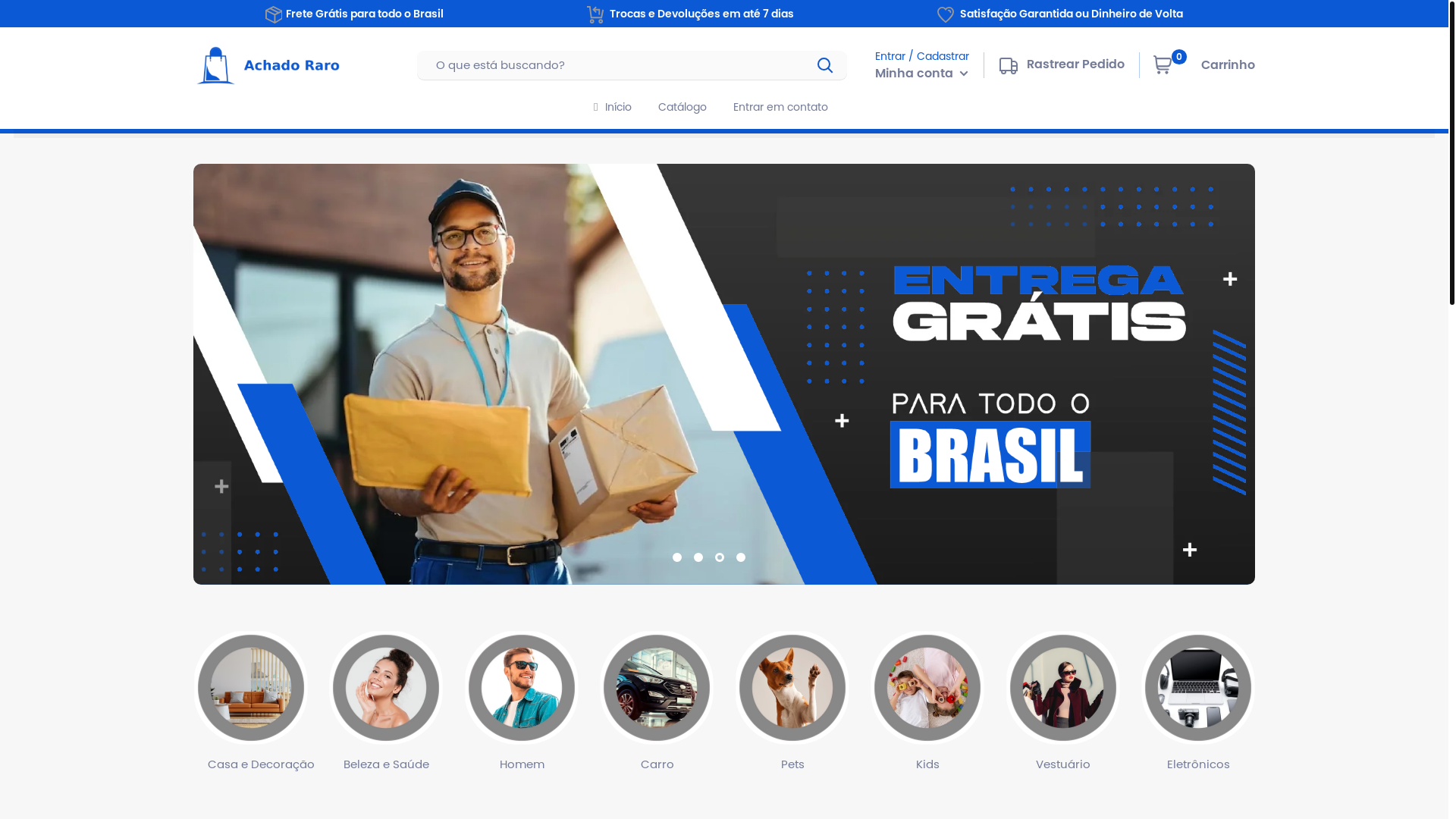 website screenshot of https://lojaachadoraro.store/
