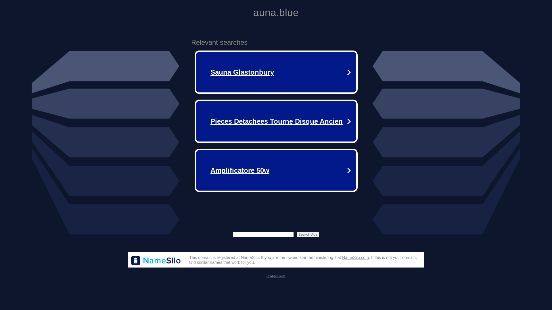website screenshot of https://auna.blue/