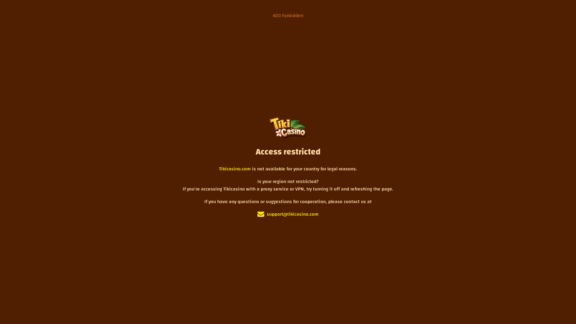 website screenshot of https://tikicasino-4031.com/