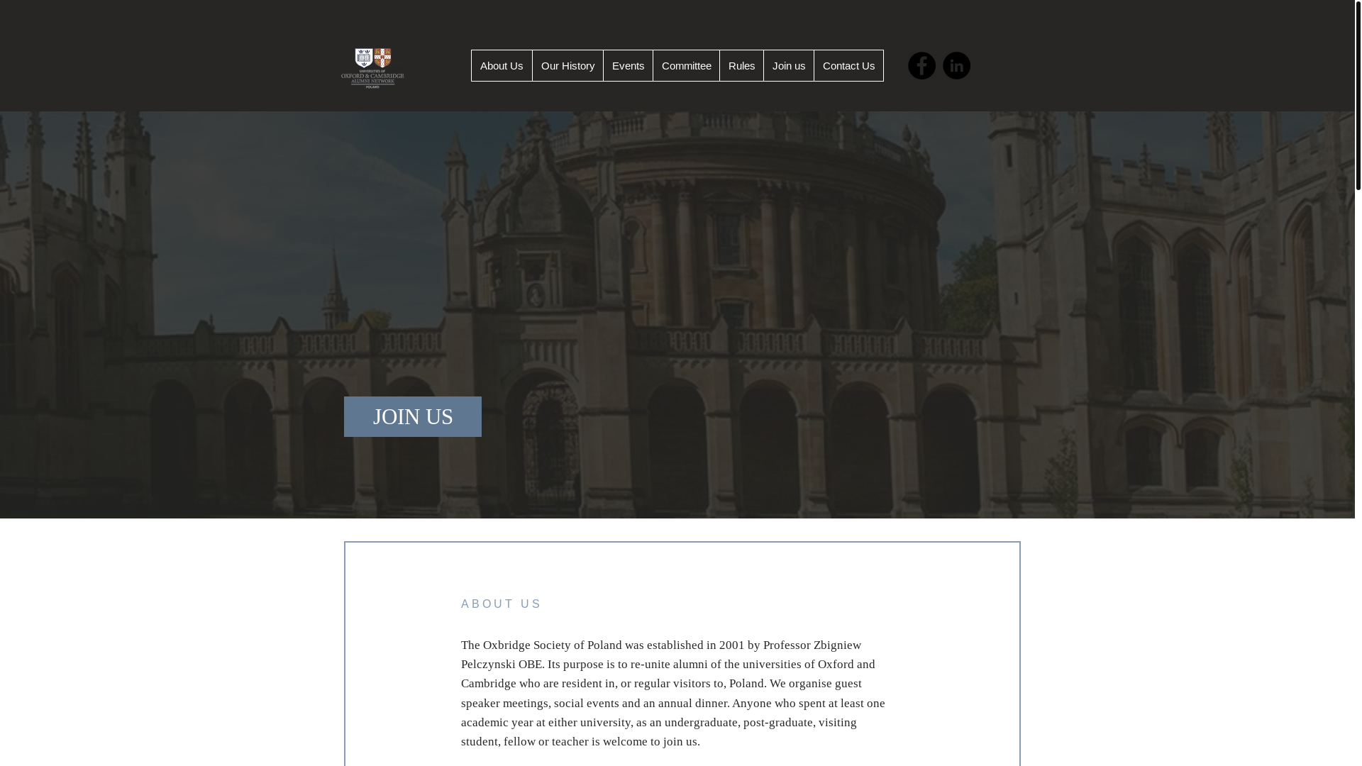 website screenshot of https://oxbridgepoland.com/