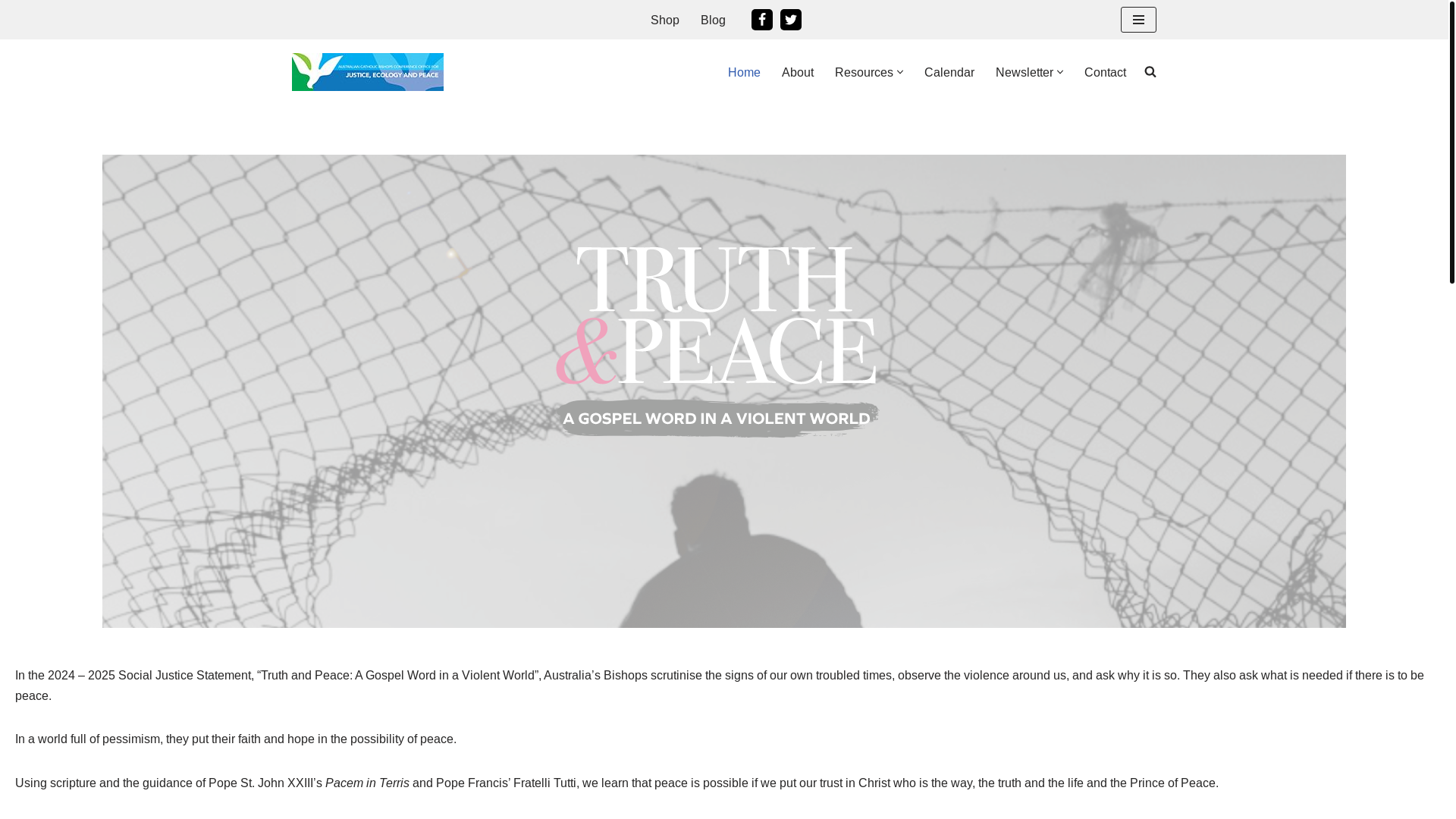 website screenshot of https://socialjustice.catholic.org.au/