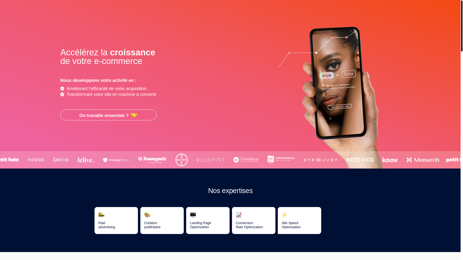 website screenshot of https://connectsymetrics.com/