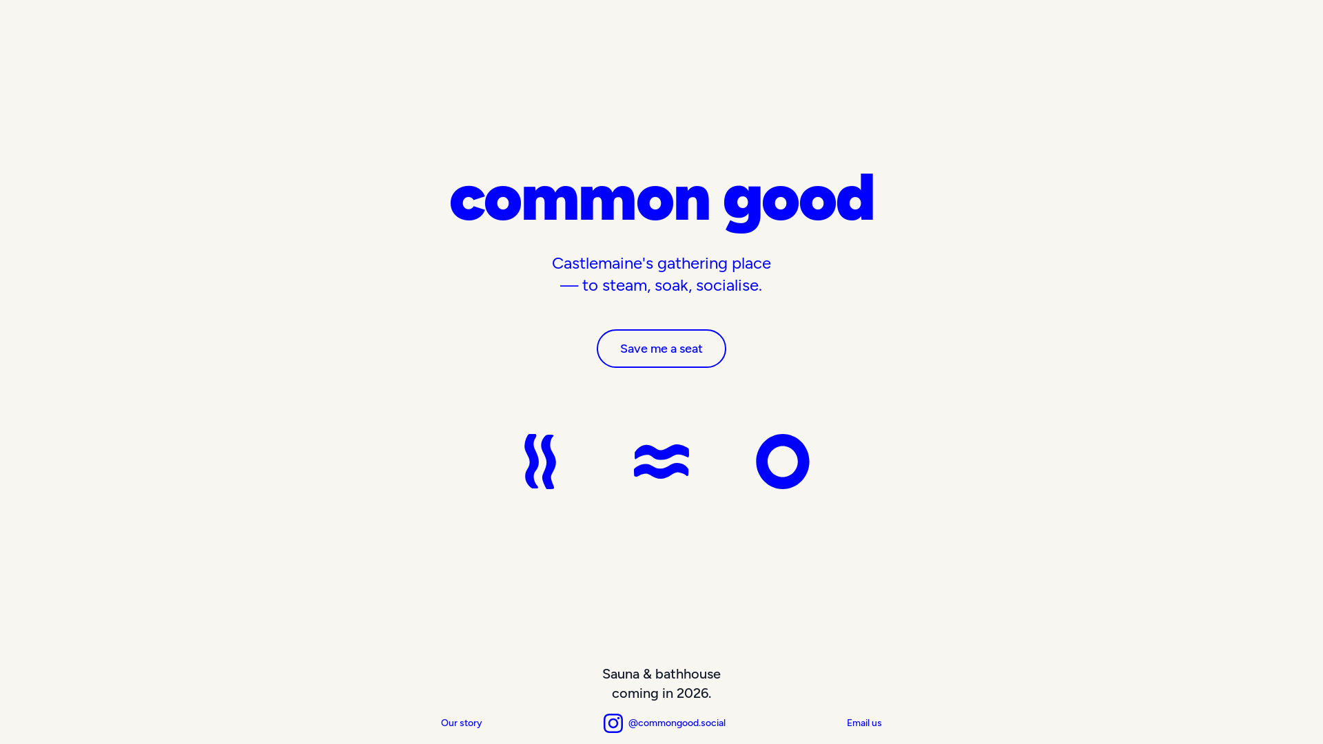 website screenshot of https://castlemaine.social/