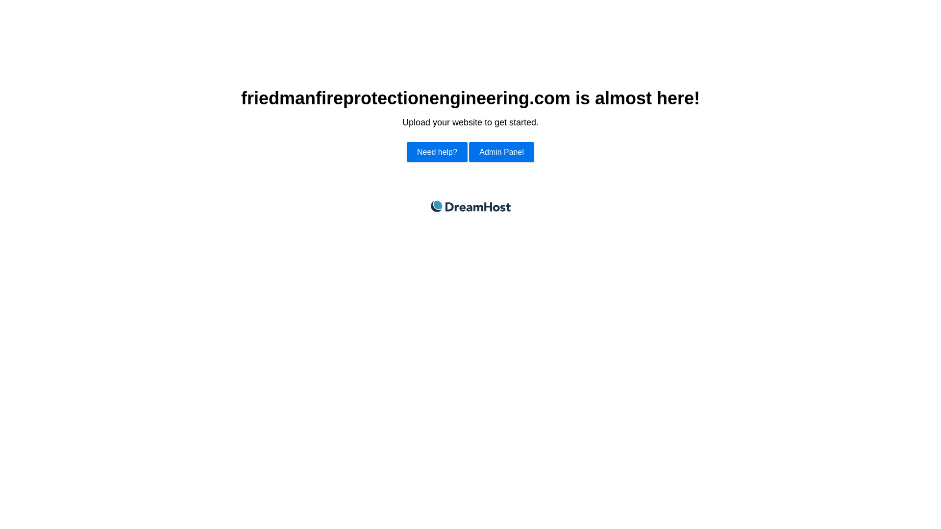 website screenshot of https://friedmanfireprotectionengineering.com/