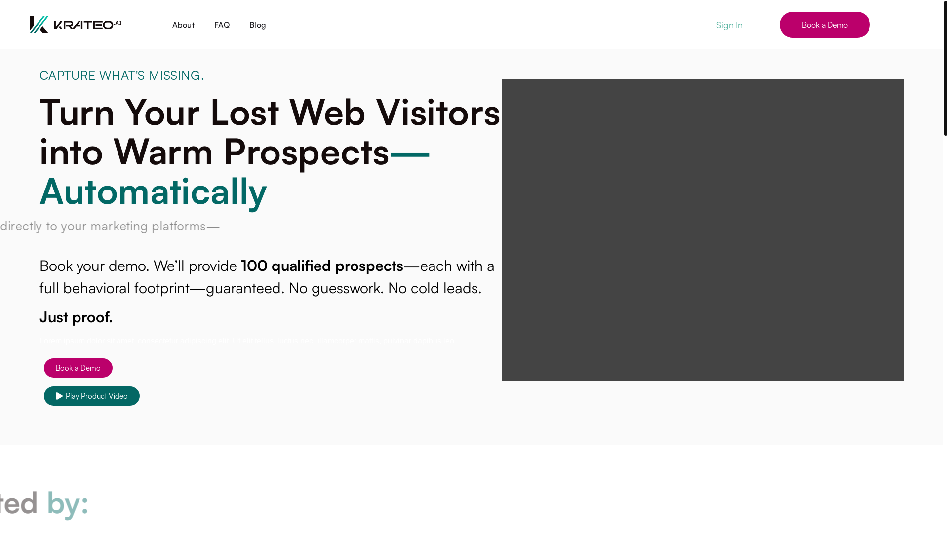 website screenshot of https://krateoecom.com/