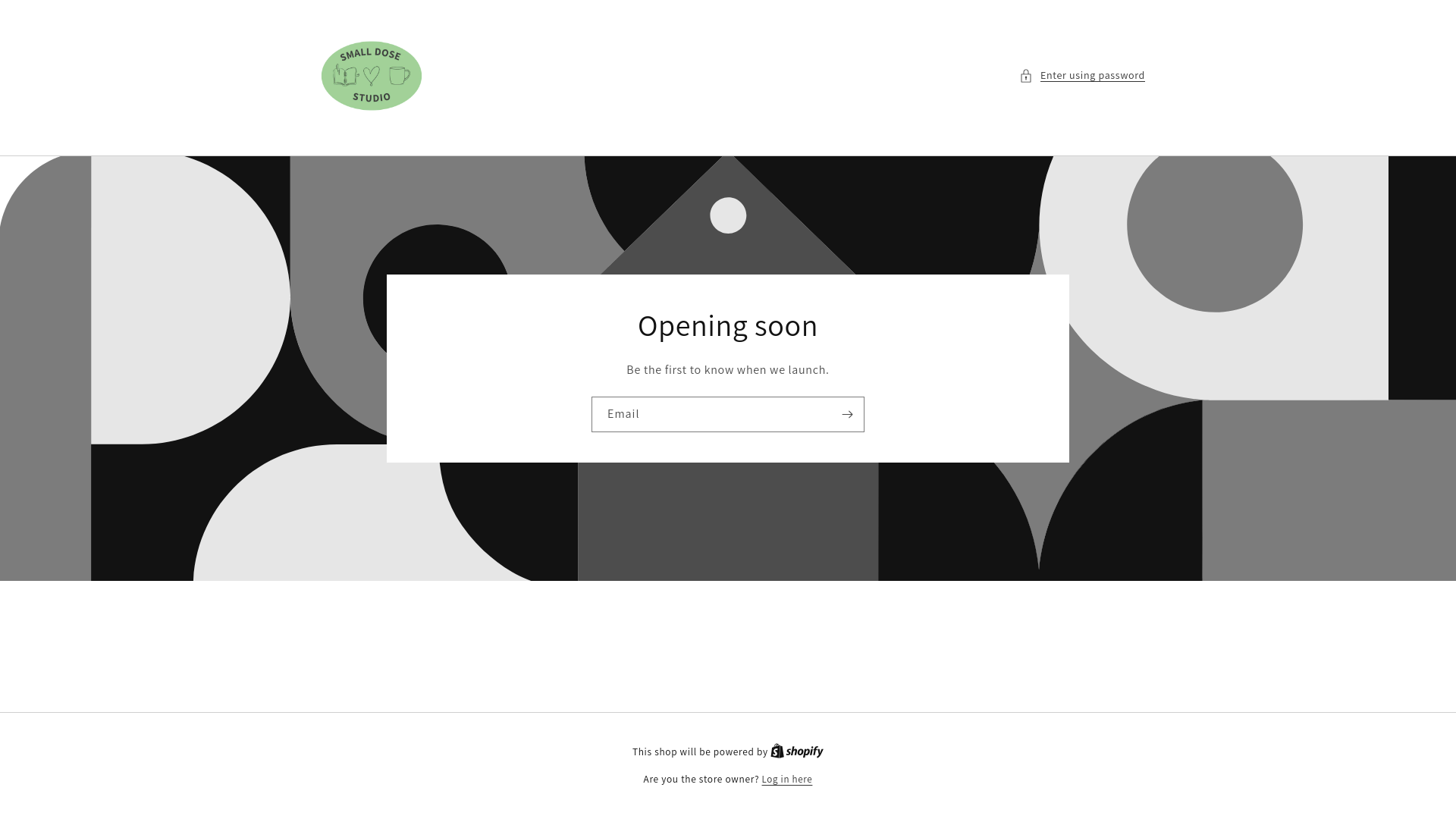 website screenshot of https://smalldosestudio.com/