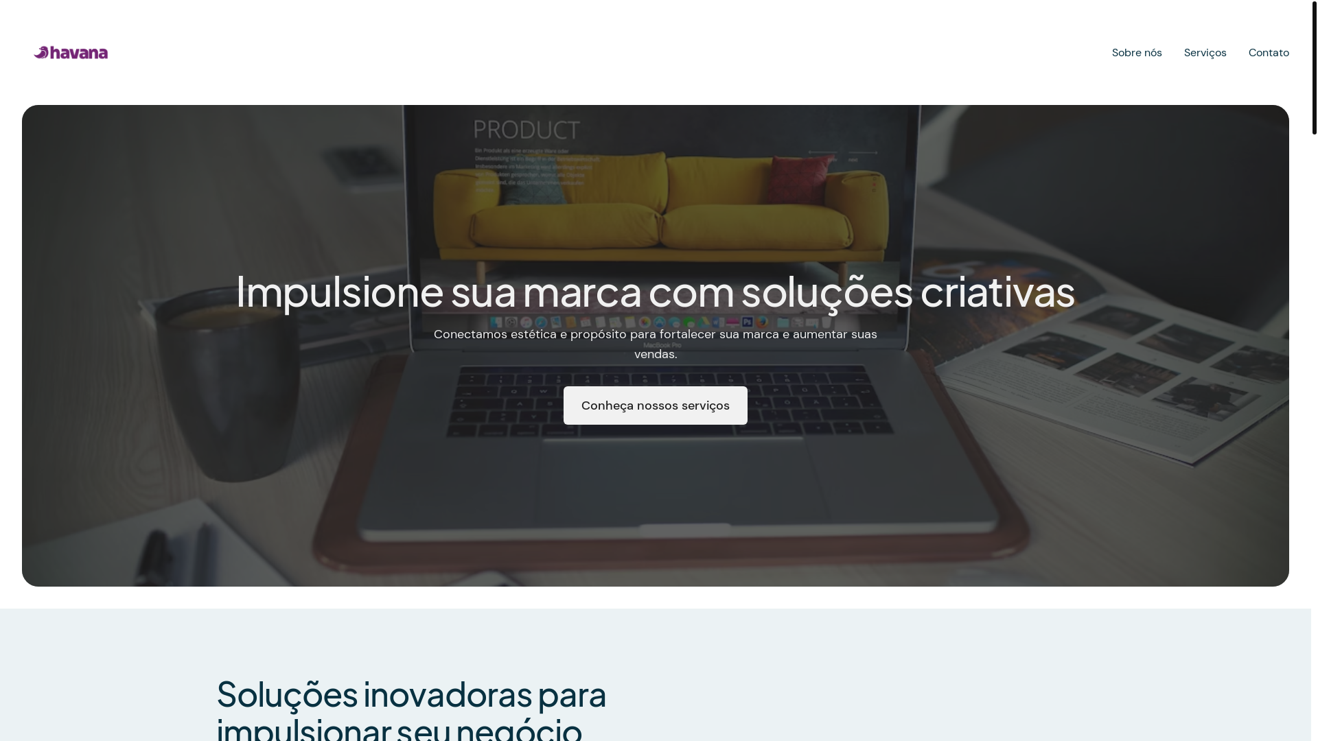 website screenshot of https://agenciahavana.com/