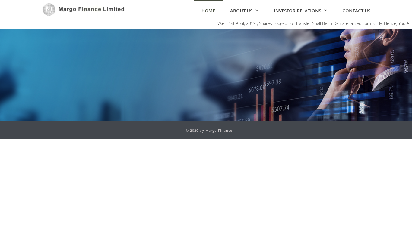 website screenshot of https://www.margofinance.com/
