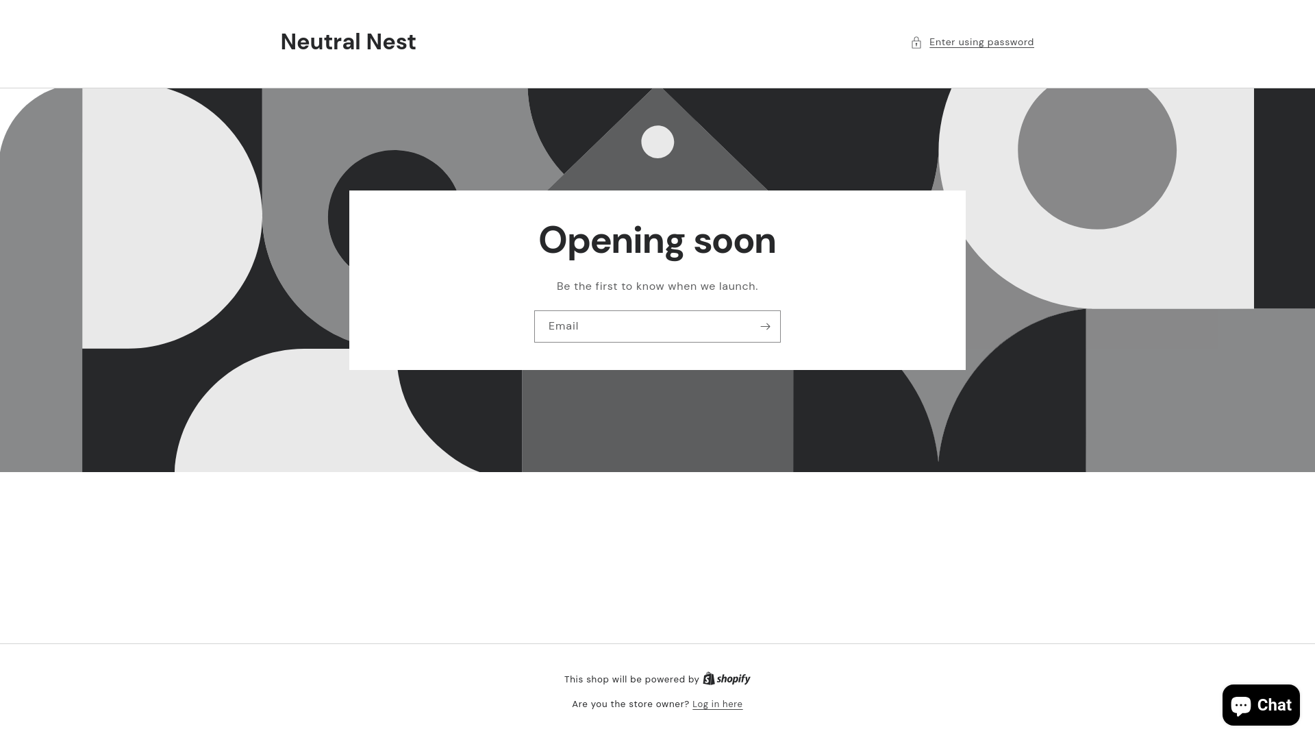 website screenshot of https://neutralnest.co.za/