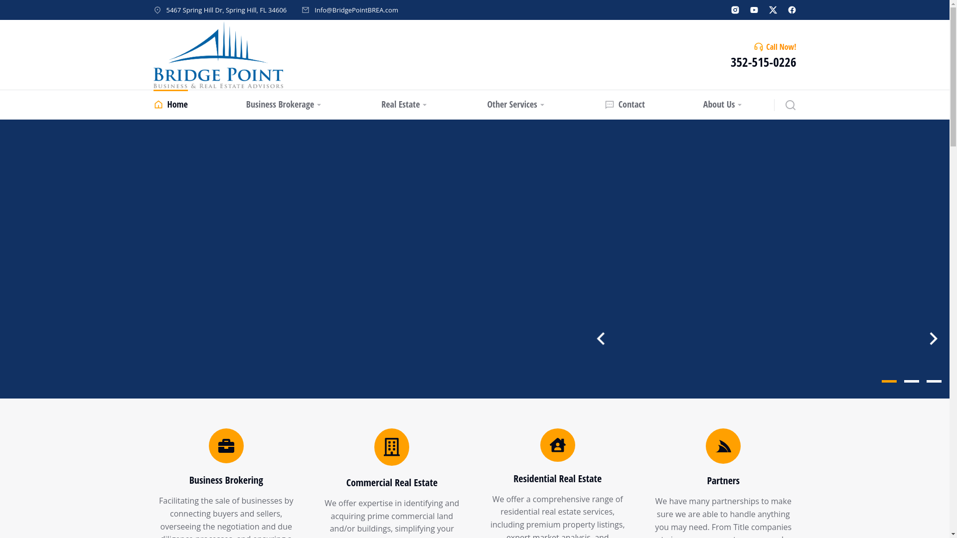 website screenshot of https://bridgepointbrokershq.org/