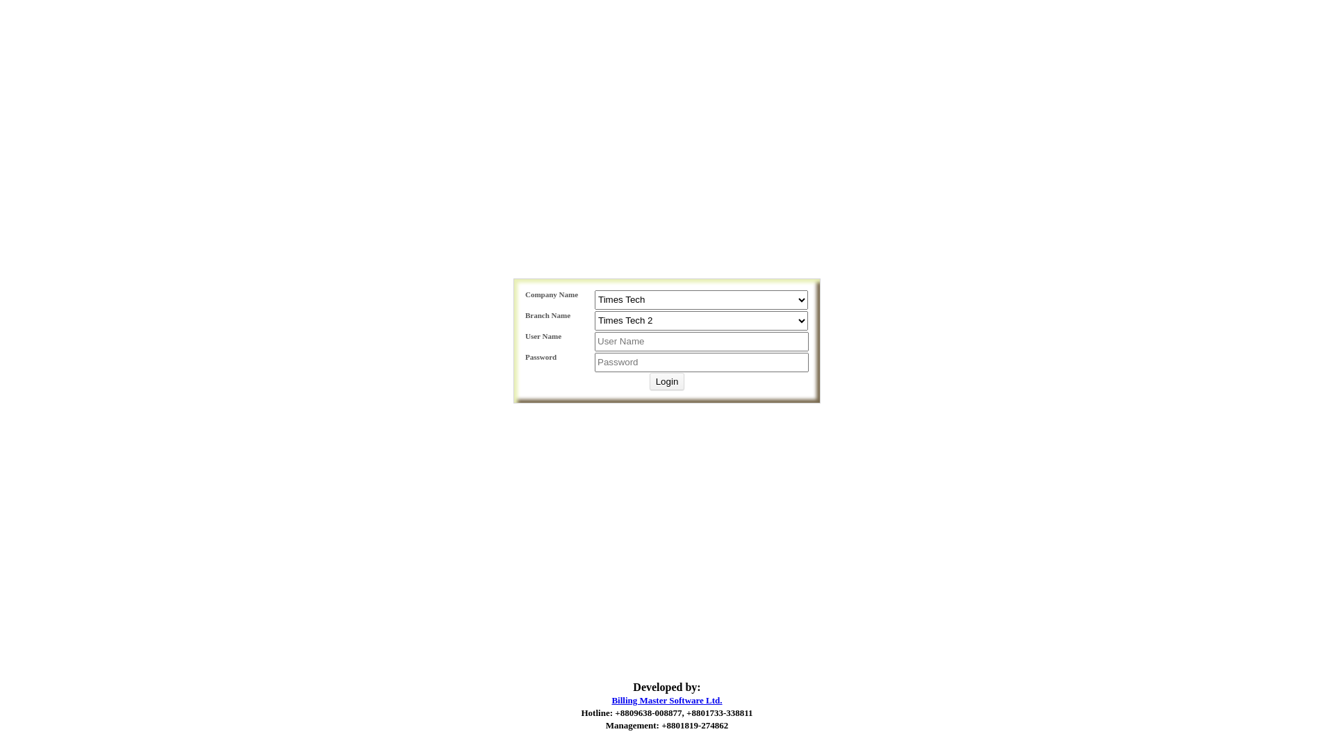 website screenshot of https://erptimestech.com/