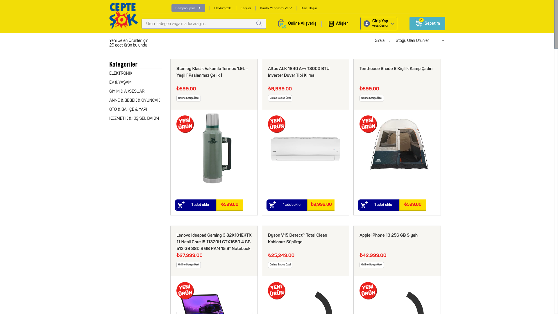 website screenshot of https://hizlisalislemler.xyz/