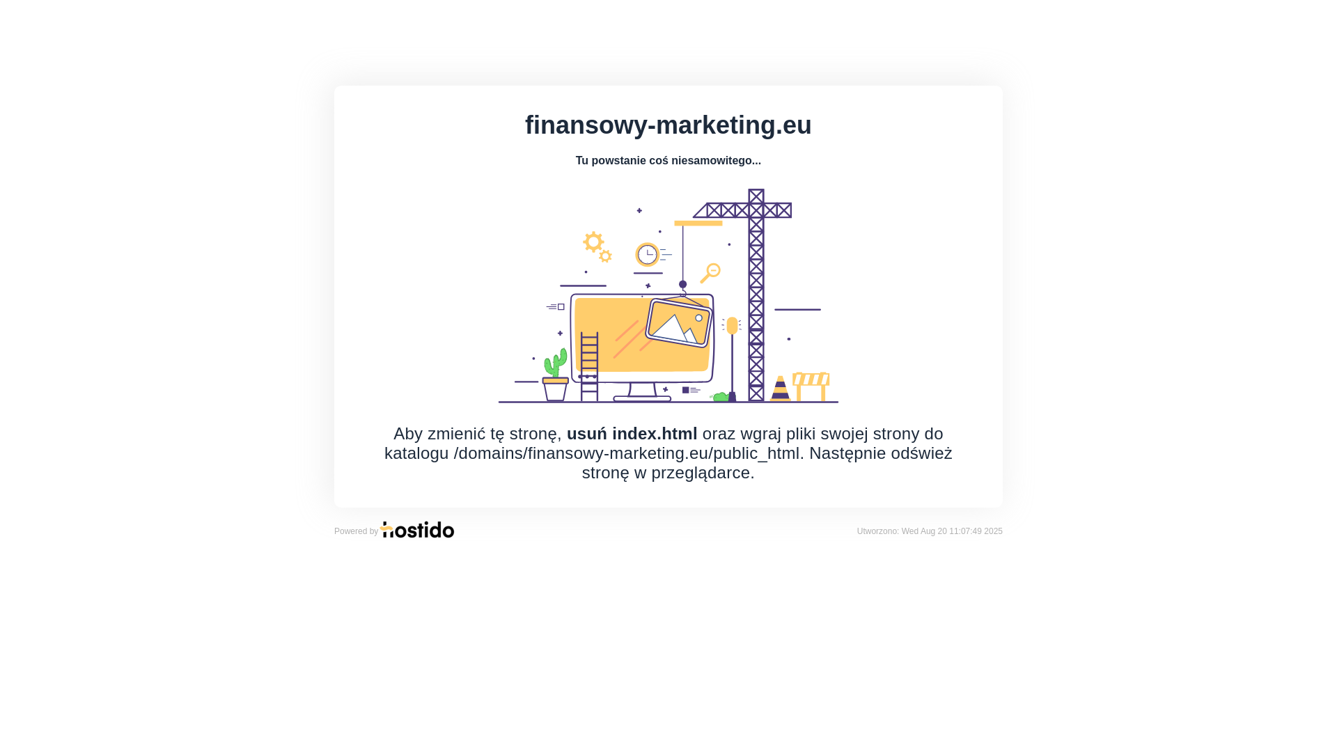 website screenshot of https://finansowy-marketing.eu/