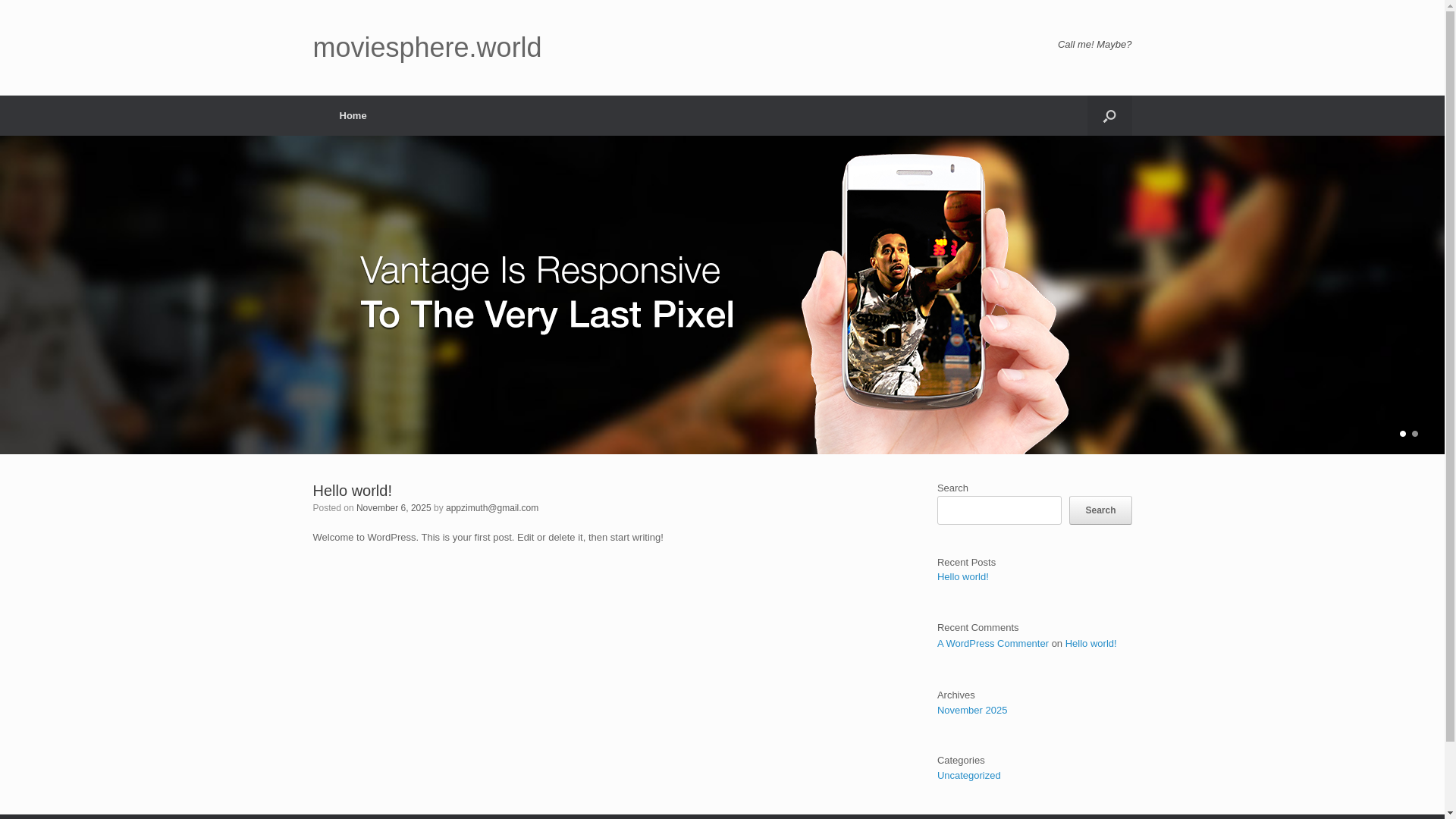 website screenshot of https://moviesphere.world/