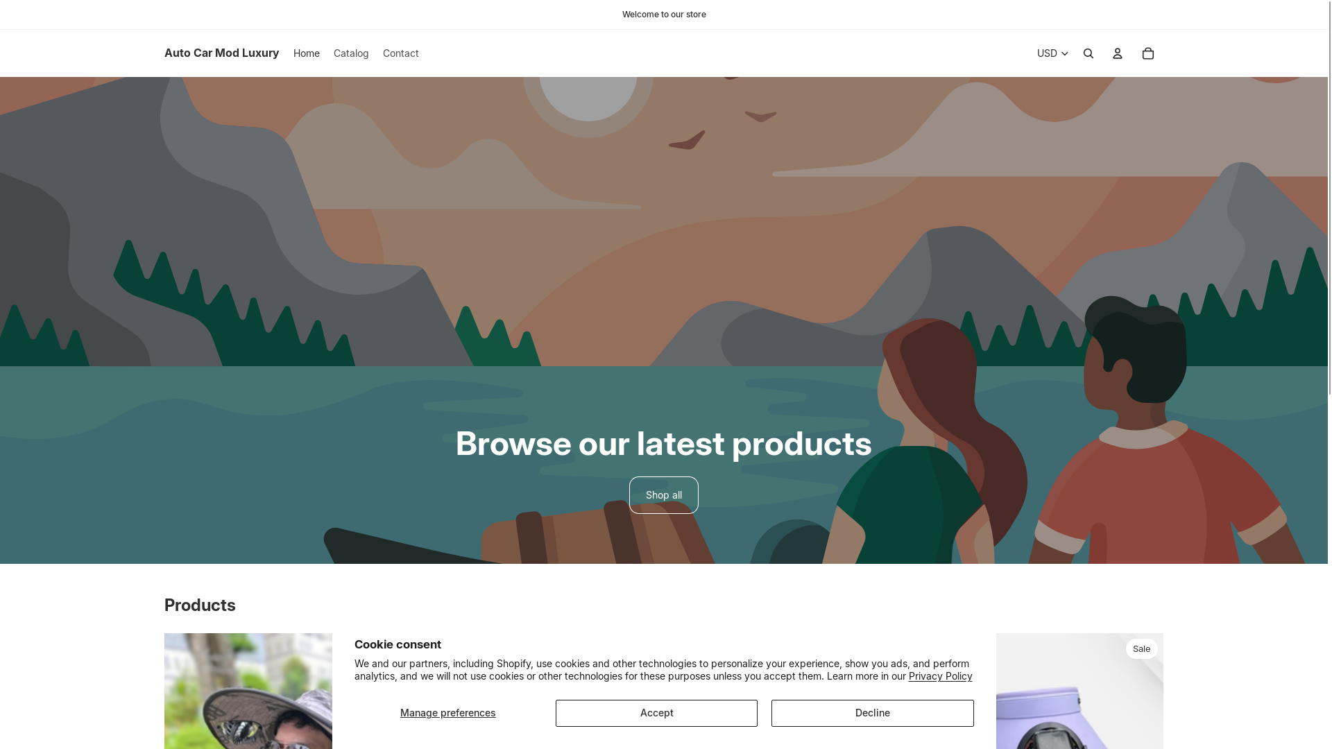 website screenshot of https://autocarmodluxury.com/