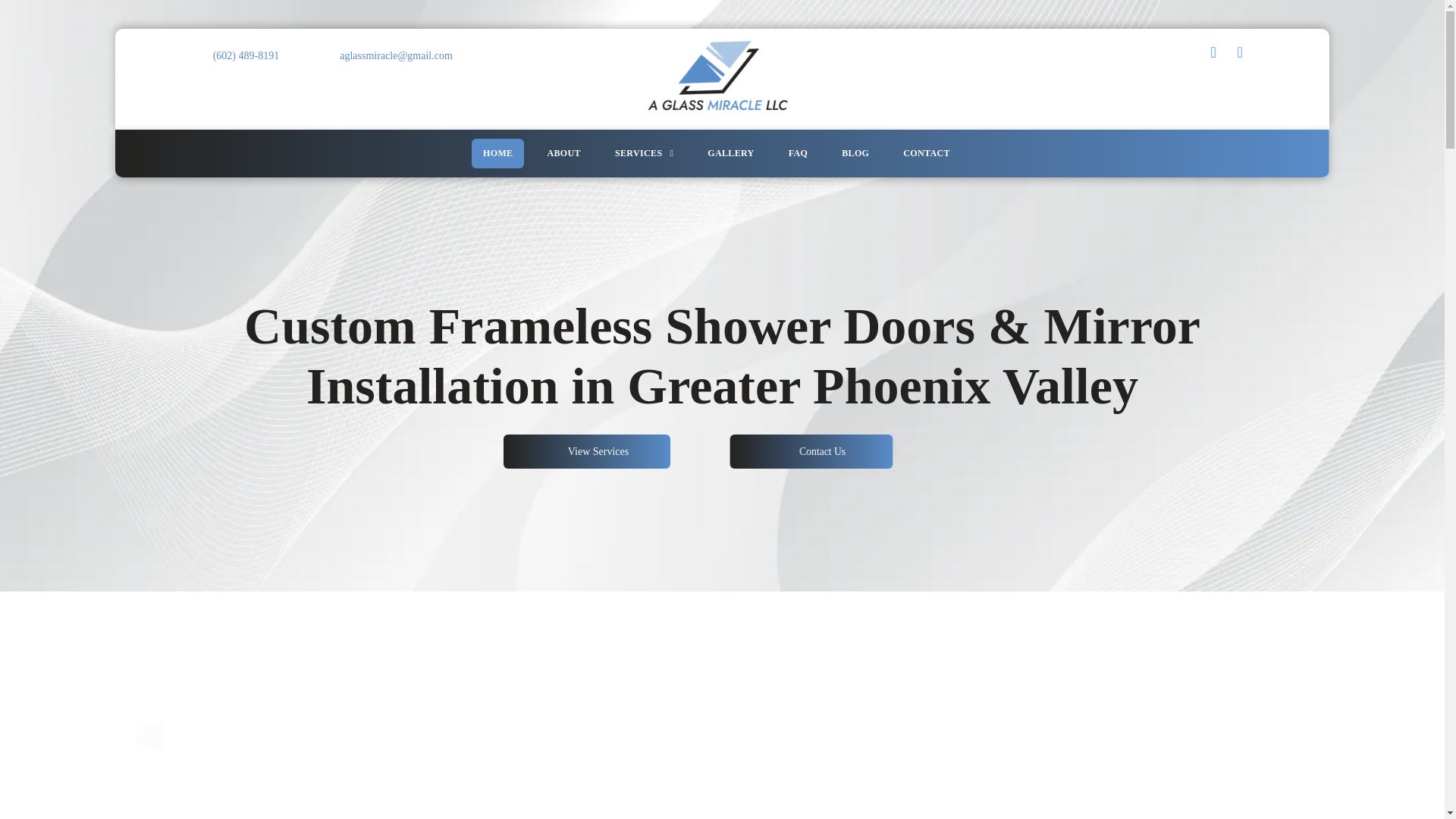 website screenshot of https://aglassmiracleaz.com/