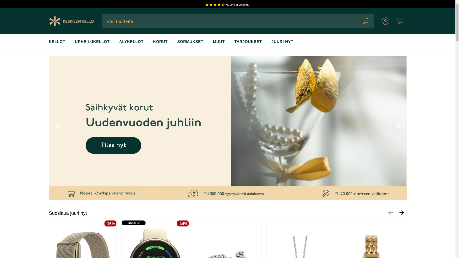 website screenshot of https://www.keskisenkello.fi/