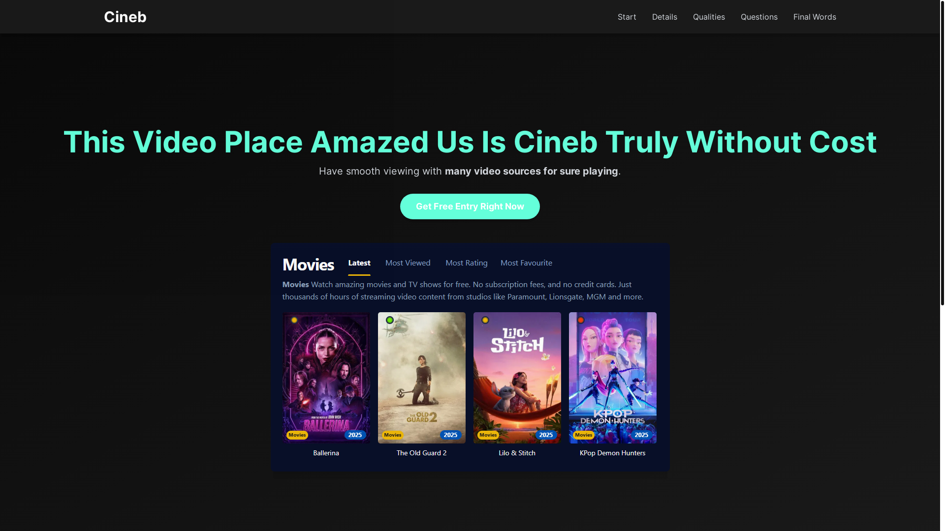 website screenshot of https://cineb-jqym.pages.dev/