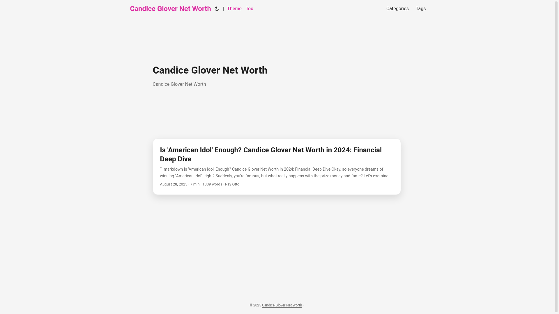website screenshot of https://candice-glover-net-worth.pages.dev/