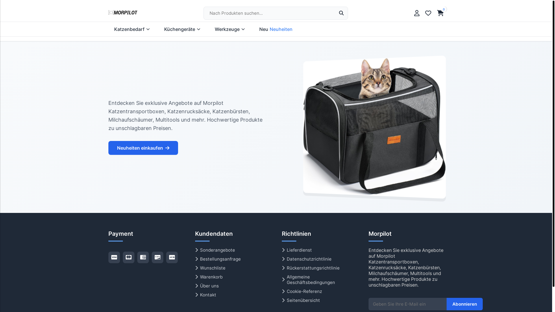 website screenshot of https://marievaluemorpi.shop/