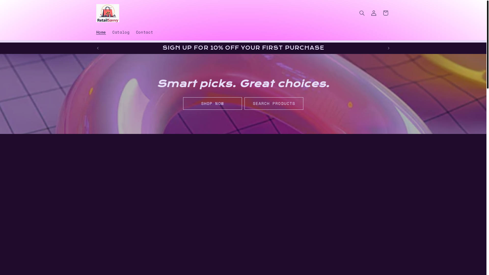 website screenshot of https://retailsavvyllc.com/