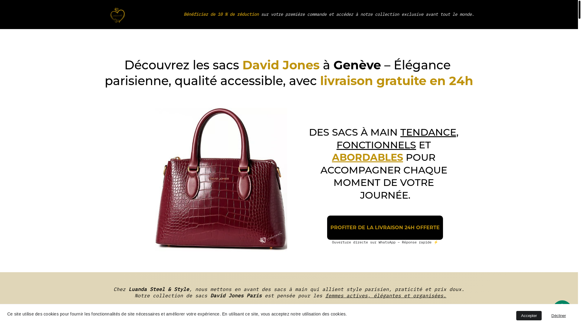 website screenshot of https://luandasteelstyle.com/