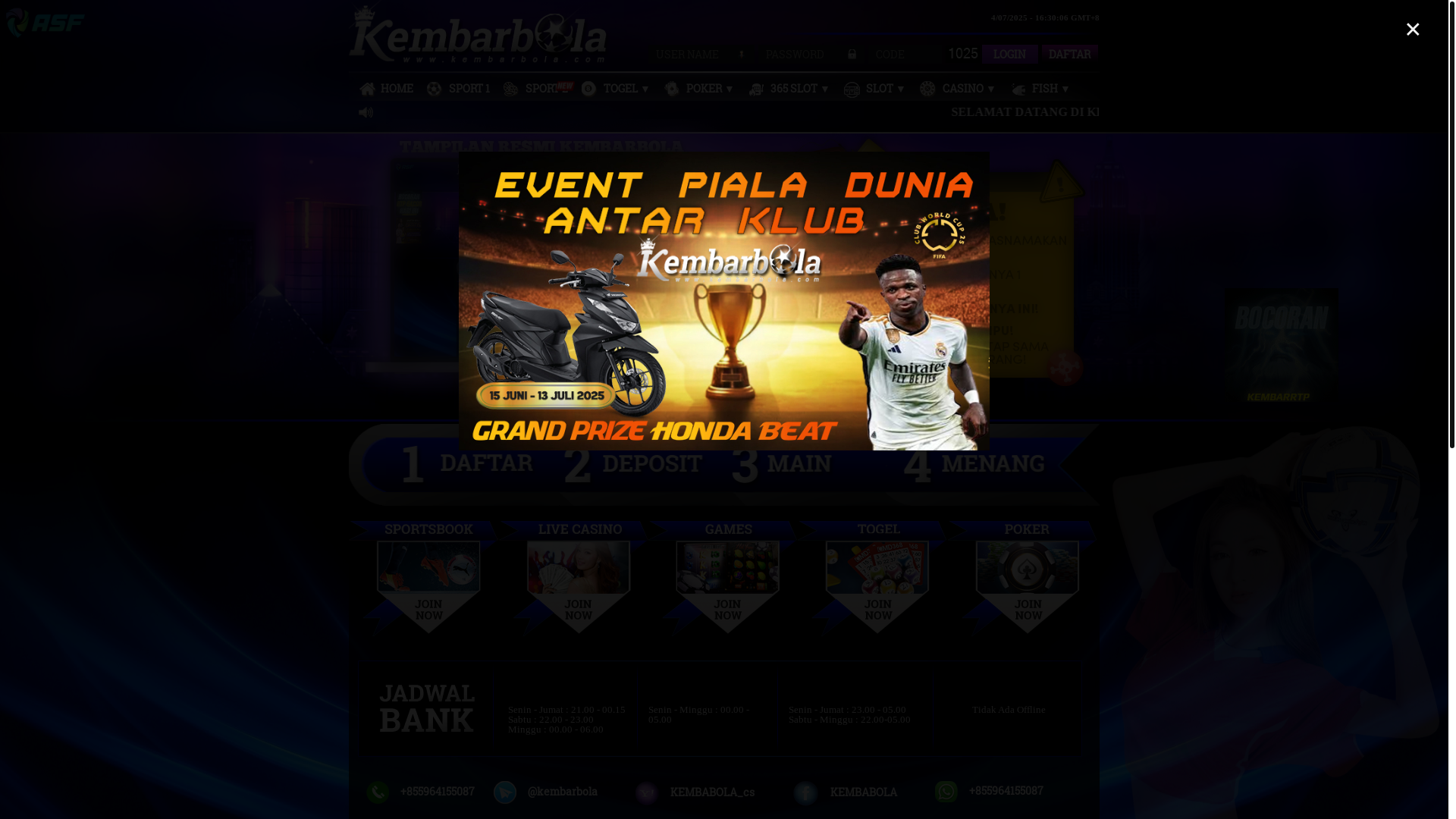 website screenshot of https://kembarmatch.space/