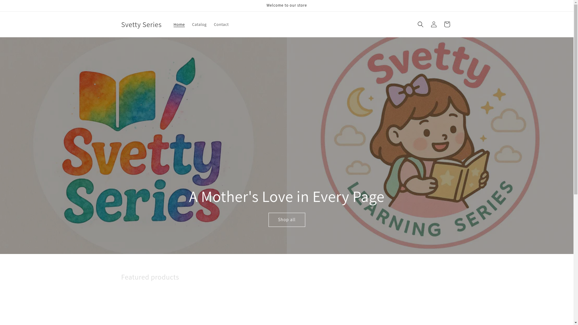 website screenshot of https://svettyseries.store/