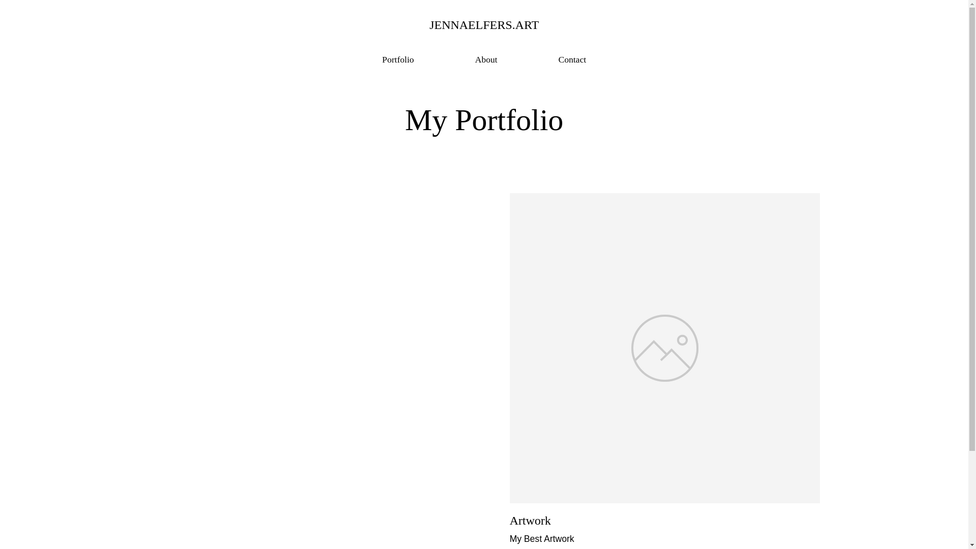 website screenshot of https://jennaelfers.art/