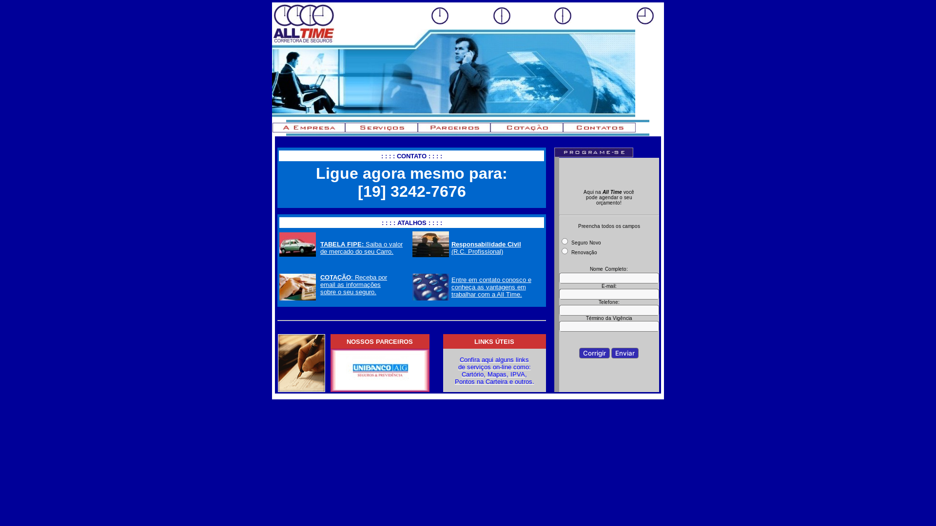 website screenshot of https://alltimecorretora.fun/