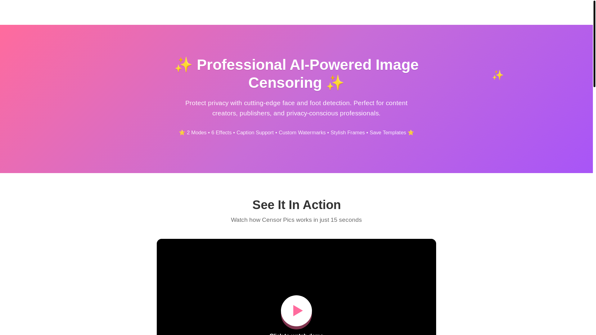 website screenshot of https://censorpics.info/