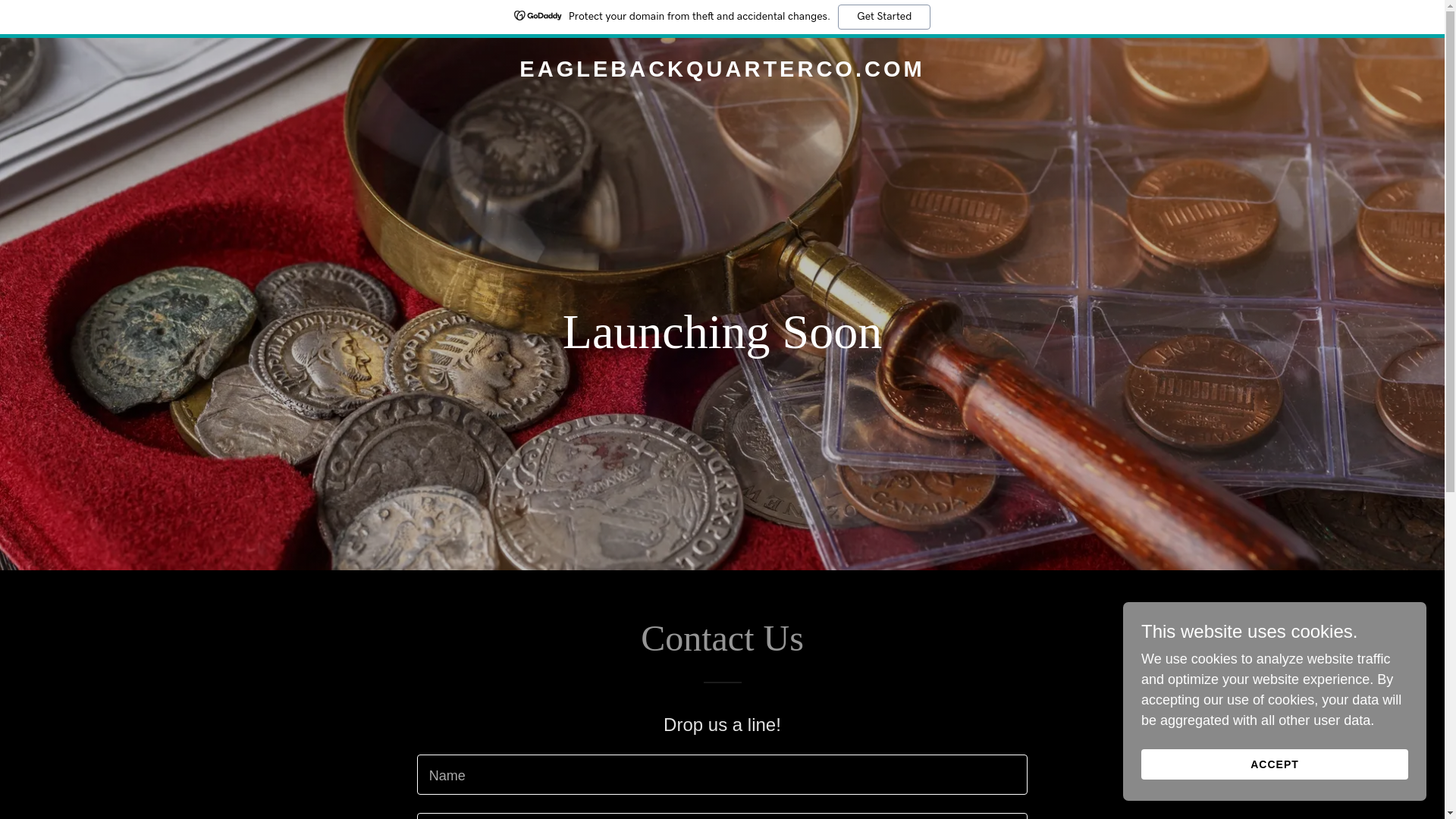 website screenshot of https://eaglebackquarterco.com/