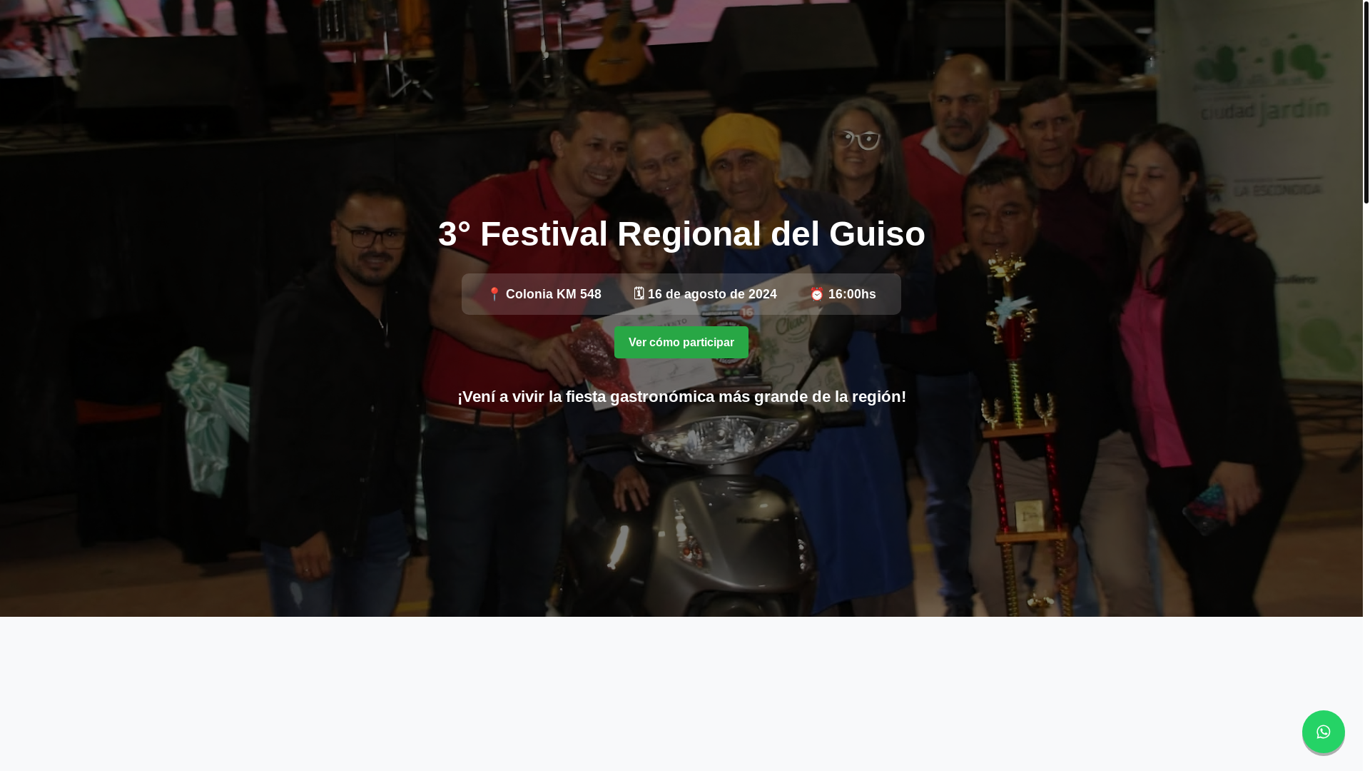 website screenshot of https://laescondidaeventos.com/